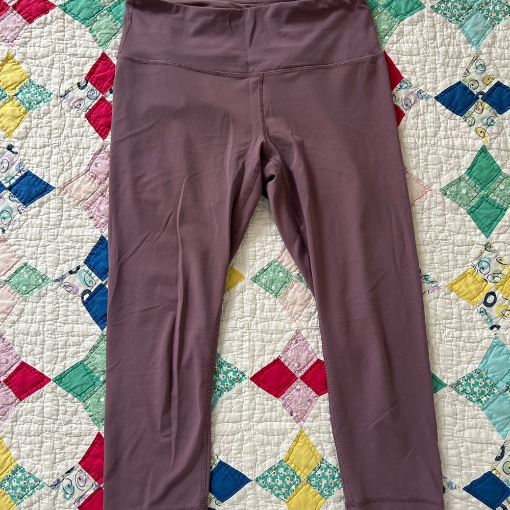 Yogalicious Purple High-Waist 3/4 Leggings